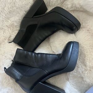 GB Girls Black Heeled Boots